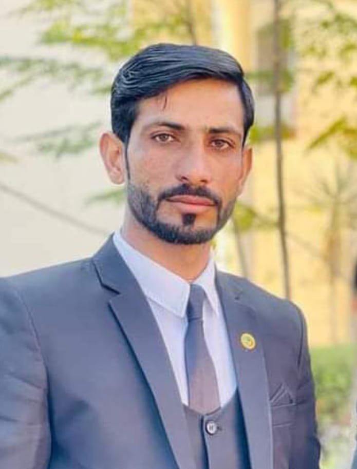 Advocate Farhat Bashir in his office chamber